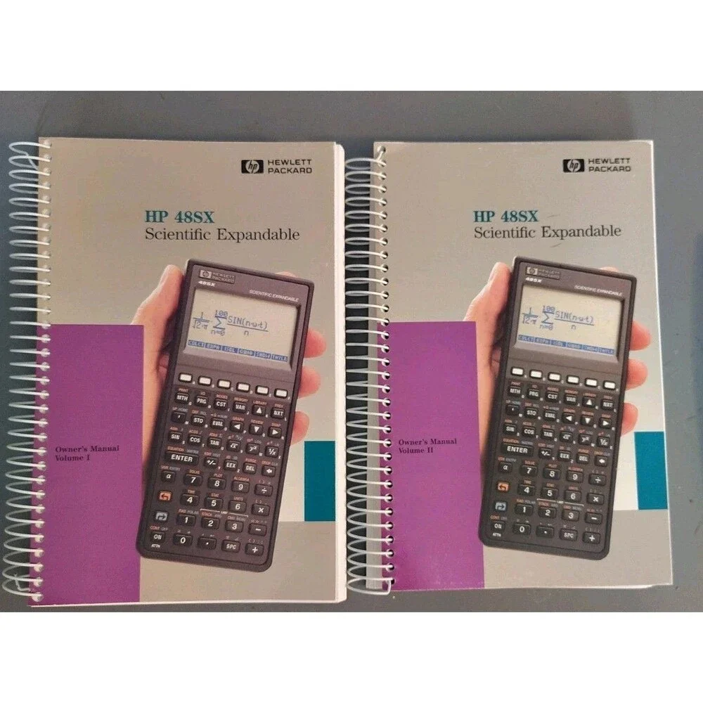 Hewlett Packard HP 48S Graphing Calculator With Case Box & Manual Read Descrip